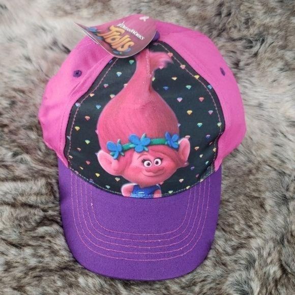 Dreamworks Trolls Pink and Purple Ball Cap - Picture 2 of 5